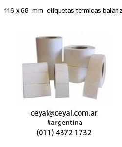 116 x 68  mm  etiquetas termicas balanzas