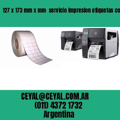 127 x 173 mm x mm  servicio impresion etiquetas codigos