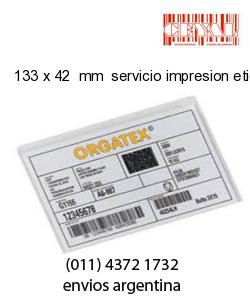 133 x 42  mm  servicio impresion etiquetas termicas