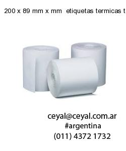 200 x 89 mm x mm  etiquetas termicas top