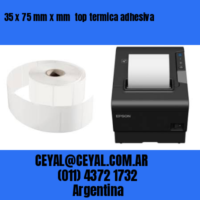 35 x 75 mm x mm  top termica adhesiva