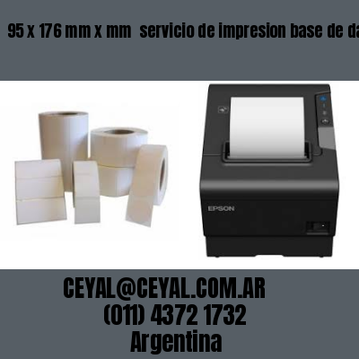 95 x 176 mm x mm  servicio de impresion base de datos