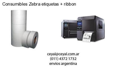 Consumibles Zebra etiquetas   ribbon