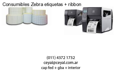 Consumibles Zebra etiquetas   ribbon