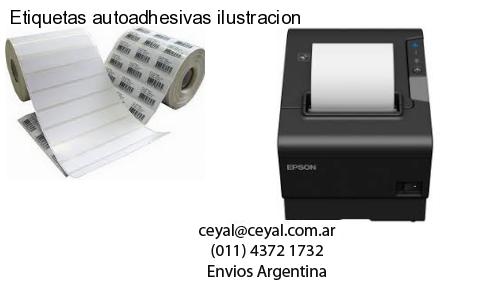 Etiquetas autoadhesivas ilustracion