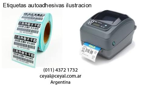 Etiquetas autoadhesivas ilustracion