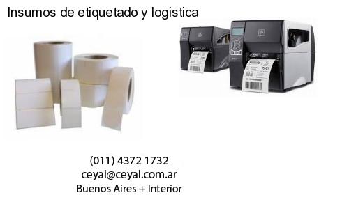 Insumos de etiquetado y logistica