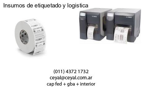 Insumos de etiquetado y logistica