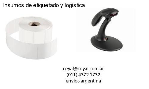 Insumos de etiquetado y logistica