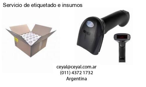 Servicio de etiquetado e insumos