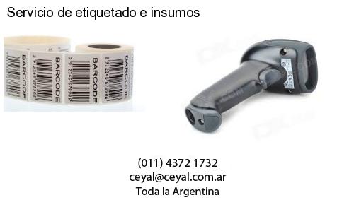 Servicio de etiquetado e insumos