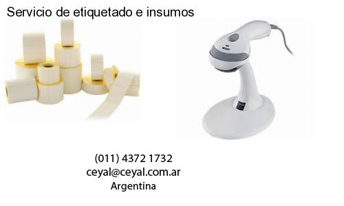 Servicio de etiquetado e insumos