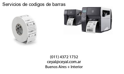 Servicios de codigos de barras