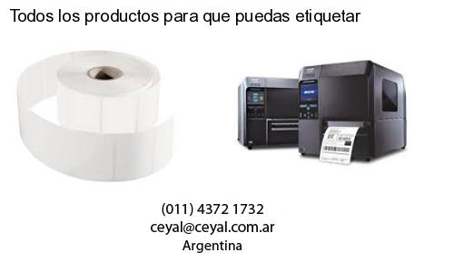Todos los productos para que puedas etiquetar