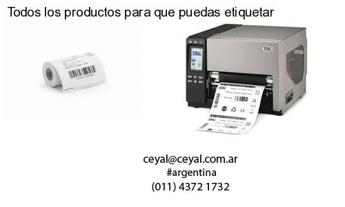 Todos los productos para que puedas etiquetar