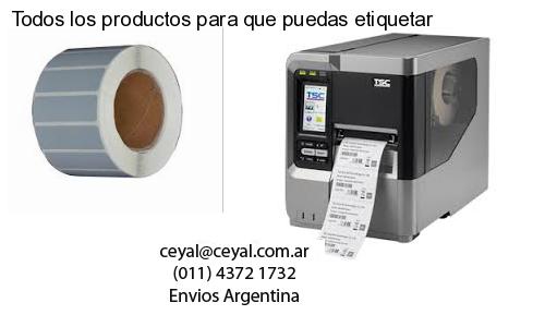 Todos los productos para que puedas etiquetar