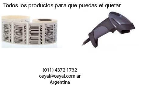 Todos los productos para que puedas etiquetar