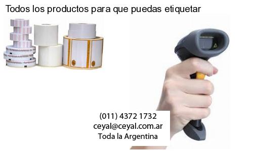 Todos los productos para que puedas etiquetar