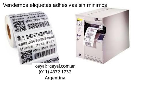 Vendemos etiquetas adhesivas sin minimos