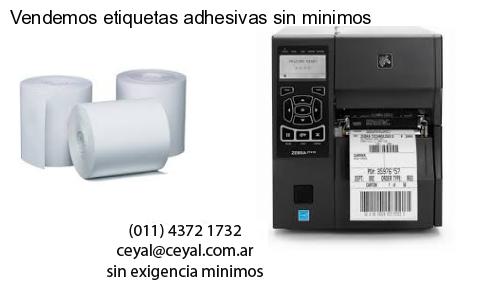 Vendemos etiquetas adhesivas sin minimos