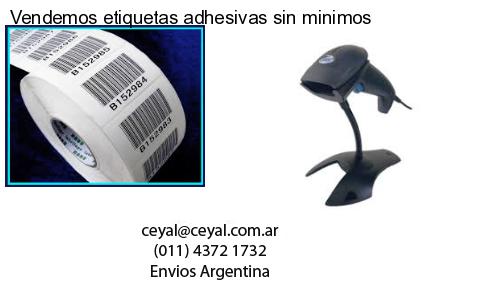 Vendemos etiquetas adhesivas sin minimos