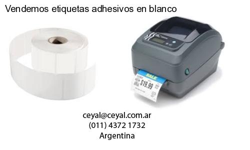 Vendemos etiquetas adhesivos en blanco