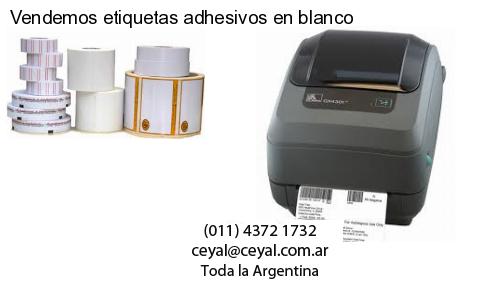 Vendemos etiquetas adhesivos en blanco