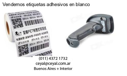 Vendemos etiquetas adhesivos en blanco