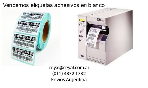 Vendemos etiquetas adhesivos en blanco