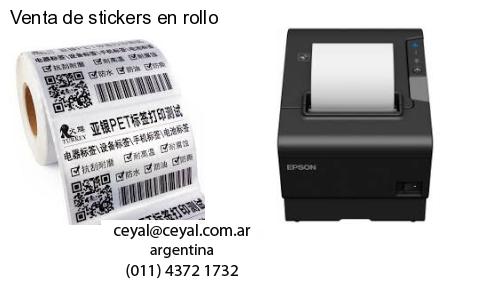 Venta de stickers en rollo