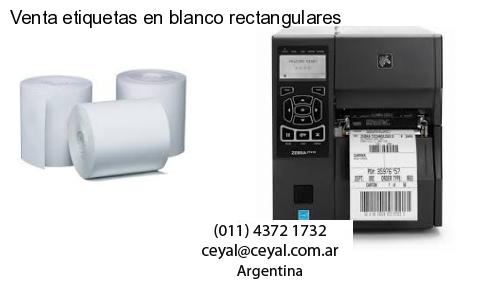 Venta etiquetas en blanco rectangulares