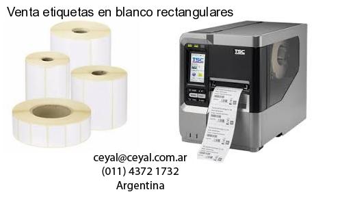 Venta etiquetas en blanco rectangulares