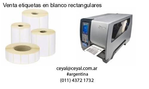 Venta etiquetas en blanco rectangulares