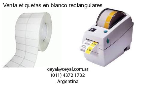 Venta etiquetas en blanco rectangulares