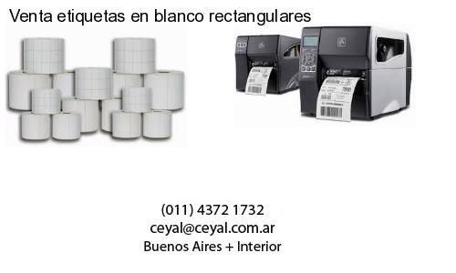 Venta etiquetas en blanco rectangulares