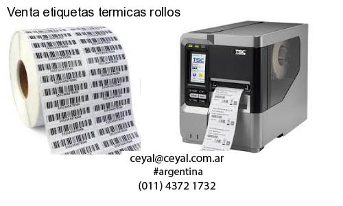 Venta etiquetas termicas rollos