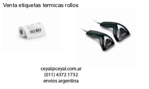 Venta etiquetas termicas rollos