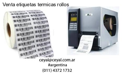 Venta etiquetas termicas rollos