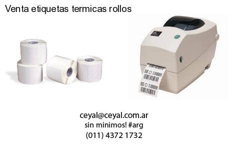 Venta etiquetas termicas rollos