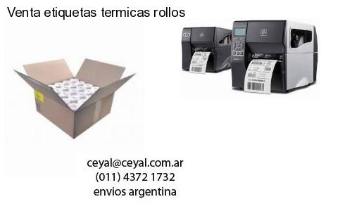 Venta etiquetas termicas rollos