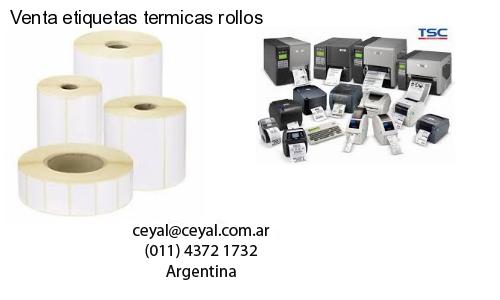 Venta etiquetas termicas rollos