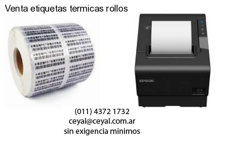 Venta etiquetas termicas rollos