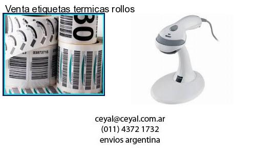 Venta etiquetas termicas rollos