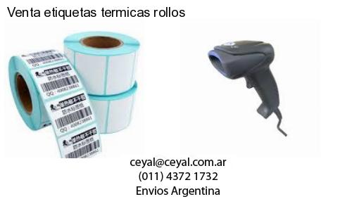 Venta etiquetas termicas rollos