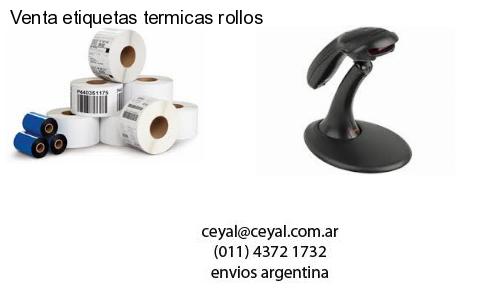 Venta etiquetas termicas rollos