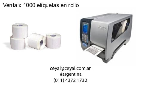 Venta x 1000 etiquetas en rollo