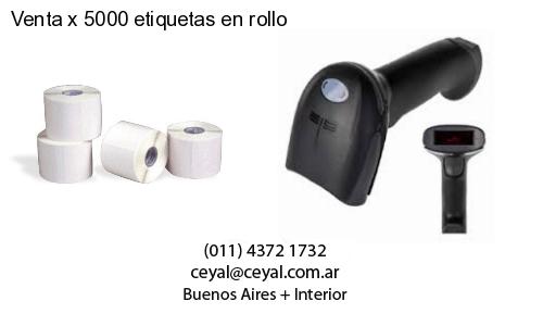 Venta x 5000 etiquetas en rollo