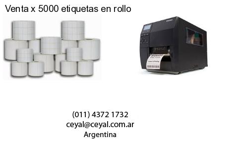 Venta x 5000 etiquetas en rollo