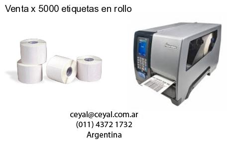 Venta x 5000 etiquetas en rollo