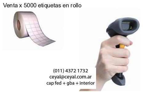 Venta x 5000 etiquetas en rollo